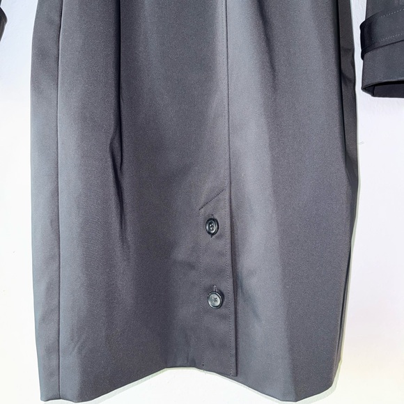 Reiss Stylish Classy Black Trench Coat Size Small - Picture 9 of 13